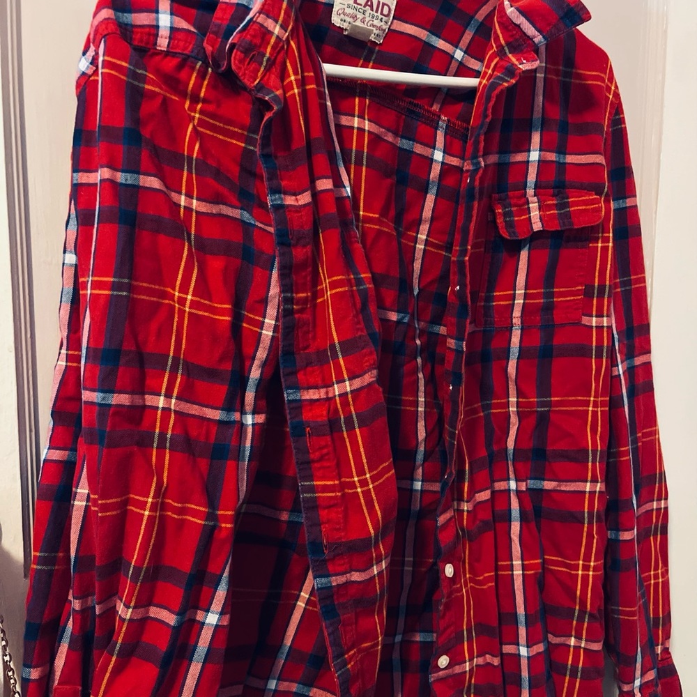Vintage 90’s | Old Navy Plaid Button-Up Shirt